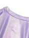 Set bikini a squame di pesce metallizzato lavanda anni '70