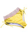 Set Bikini patchwork a vita alta scollo a V verde anni '70