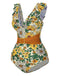 Costumi multicolore cintura anello floreale anni '50