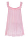 Camicia da notte babydoll in rete in pizzo con fiocco anni '50
