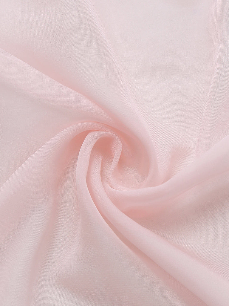 Vestaglia rosa in pizzo plissettato a rete anni '30