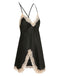 Pigiama in pizzo spalline sottili patchwork anni '50