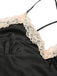 Pigiama in pizzo spalline sottili patchwork anni '50
