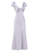 Camicia da notte in pizzo scollo a V profondo lavanda anni '30