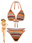 Set Bikini Anni '70 Bohémien Geometrico in Maglia