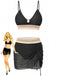 Set-Tankini-Anni '40-a-Spina-di-Pesce-in-Rete-Patchwork
