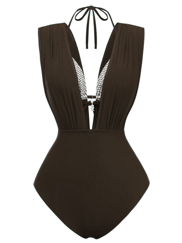 Top-bikini-caffè-a-quadri-anni '60-e-costumi-con-balza