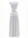 2PCS Anni '30 Top a Spalle Scoperte e Gonna Lunga Arricciata