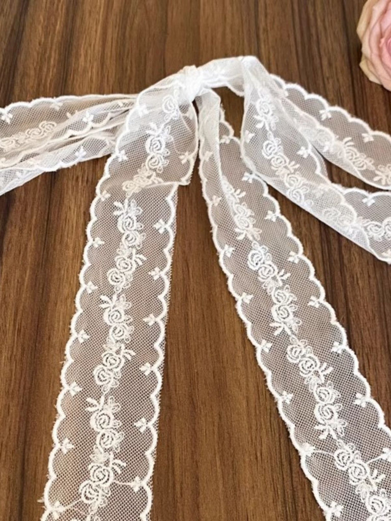 White Silk Scarf 2