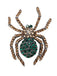Spilla retrò con strass a forma di ragno di Halloween