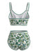 Set Bikini Scoop Neck Floreale High-Waist Anni '50 8