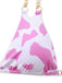 Set Bikini Anni '70 con Stampa Mucca a Coste