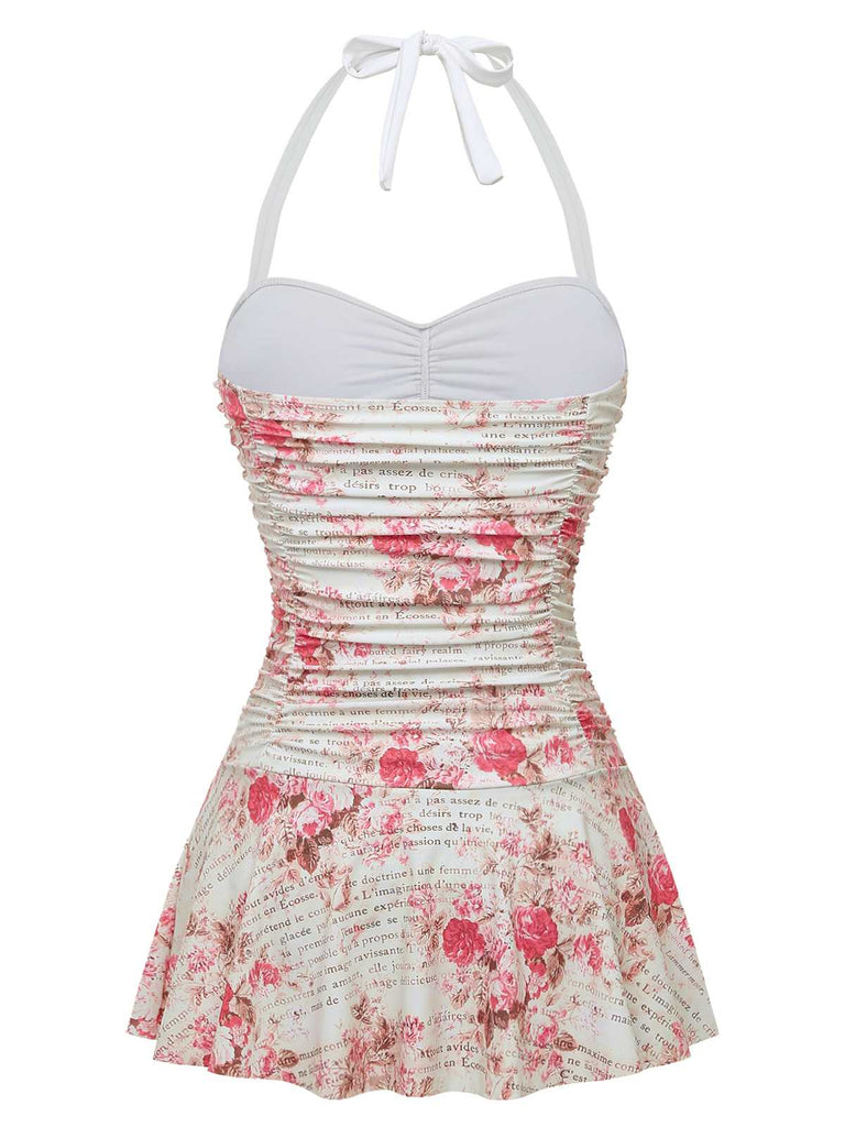 [Prevendita] Costumi con Gonna Rose Arricciato Scollo all'americana Anni '50