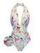 Set bikini monopezzo con scollo a farfalla
