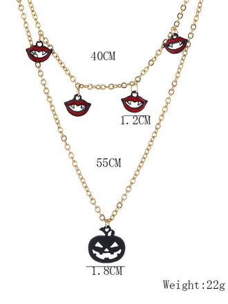 Collana di zucca di Halloween retrò