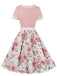 Abito Swing Patchwork Floreale anni '50