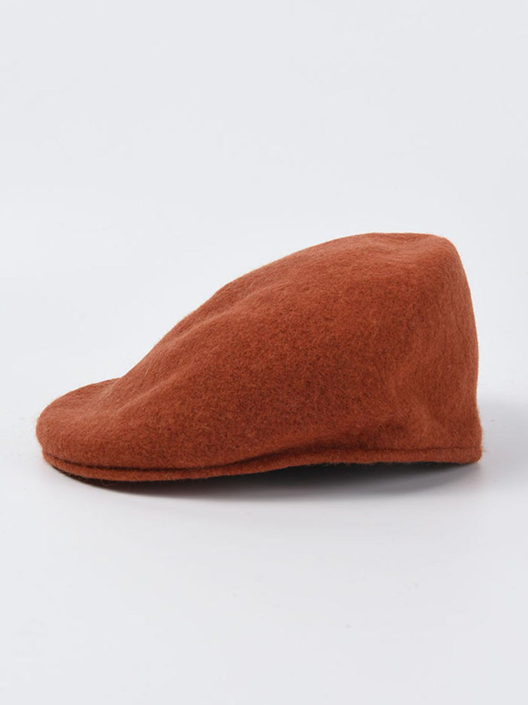 Cappello da pittore in tinta unita in lana retrò