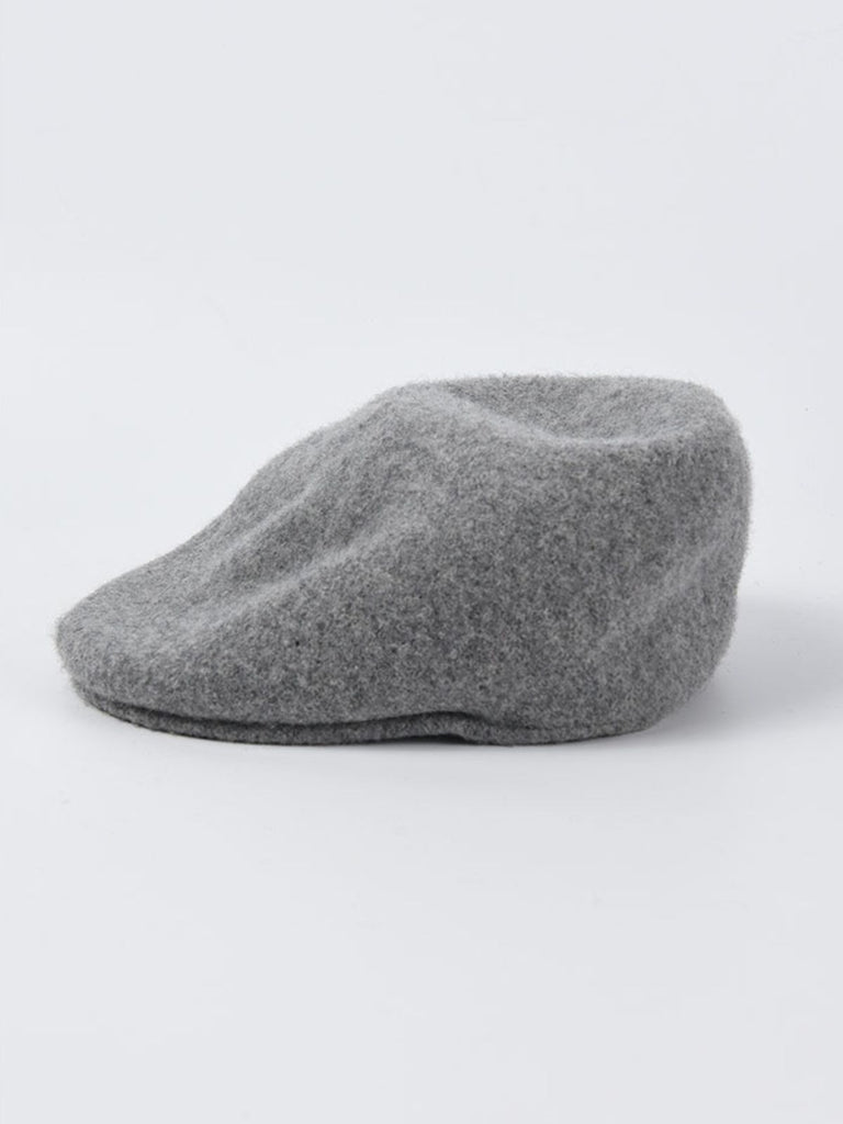 Cappello da pittore in tinta unita in lana retrò