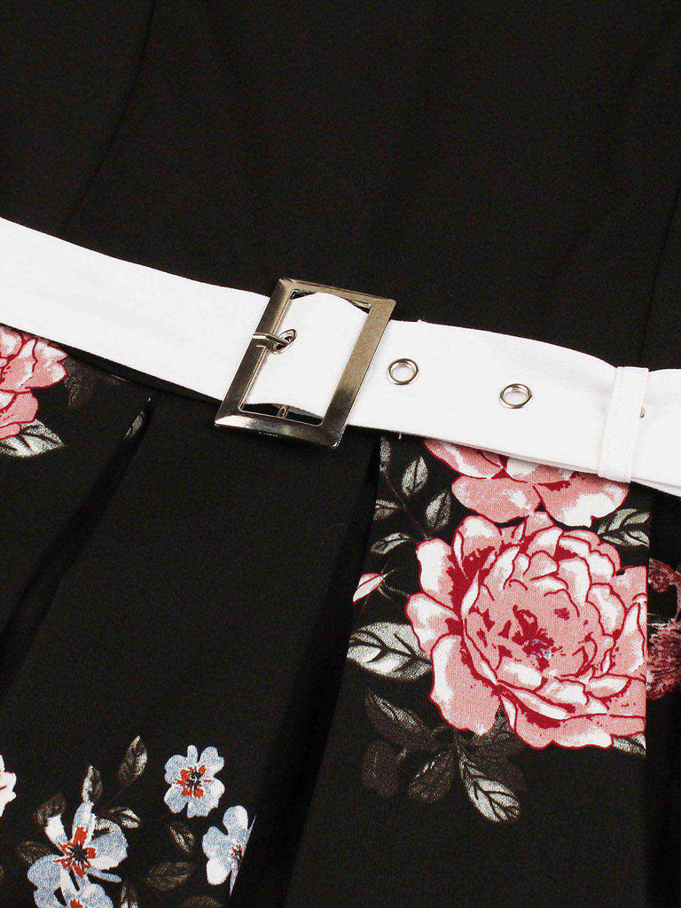 Abito Swing Patchwork Floreale anni '50