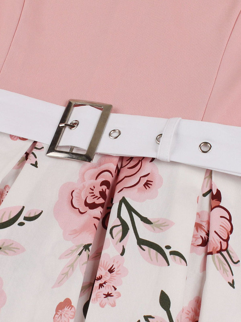 Abito Swing Patchwork Floreale anni '50
