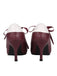 Tacchi alti allacciati bordeaux vintage