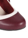 Tacchi alti allacciati bordeaux vintage