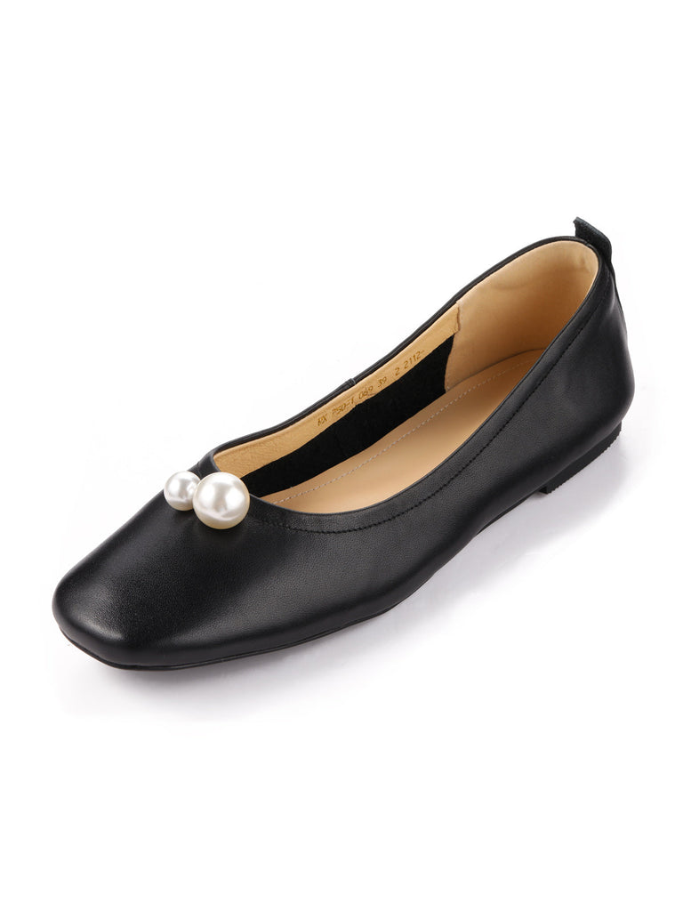 Scarpe basse in pelle Mary Pearl retrò