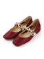 Scarpe in pelle con cinturino a pois retrò