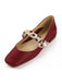 Scarpe in pelle con cinturino a pois retrò