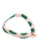 Collana retrò in seta di gelso con perle a pois