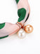 Collana retrò in seta di gelso con perle a pois