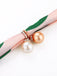 Collana retrò in seta di gelso con perle a pois