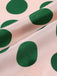 Collana retrò in seta di gelso con perle a pois