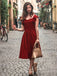Vestito Swing solido in raso anni '50