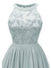 Abito svasato in pizzo floreale anni '50