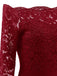 Abito con spalle scoperte in pizzo anni '50