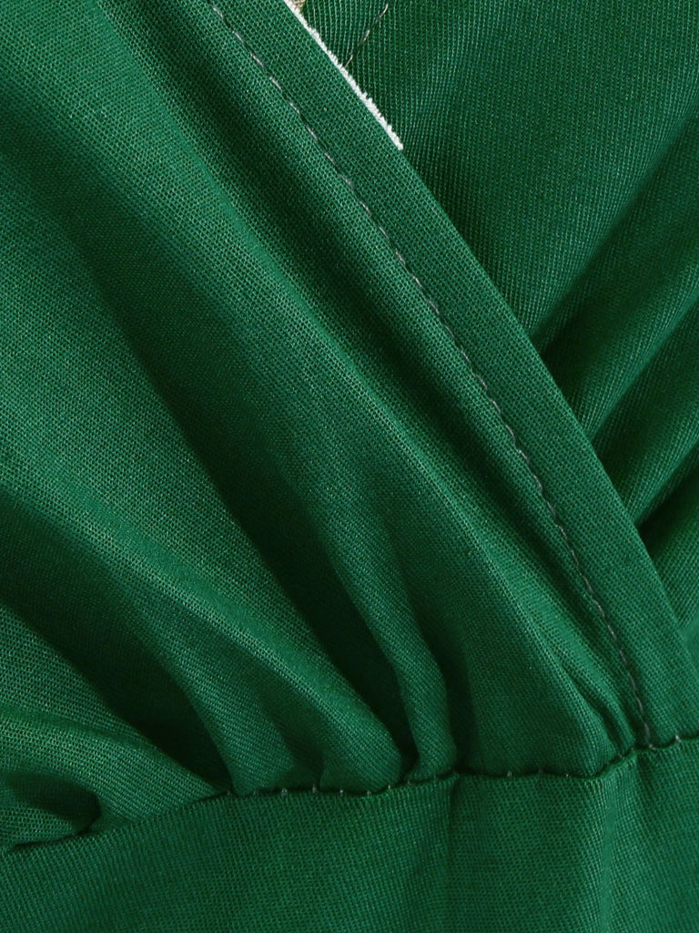 Vestito Swing con piega a cuore solido anni '50