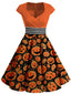 [Taglia Forti] Abito in costume arancione anni '50