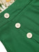 Verde anni '50 Pagliaccetti floreale Senza Maniche Donna