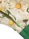 Verde anni '50 Pagliaccetti floreale Senza Maniche Donna