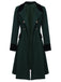Cappotto con bottoni tinta unita verde scuro anni '50