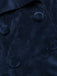 Cappotto lungo in velluto blu navy anni '50