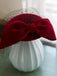 RetrFascinator con fiocco rosso vino Retrò Wine Red Bowknot Fascinator