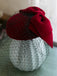 RetrFascinator con fiocco rosso vino Retrò Wine Red Bowknot Fascinator