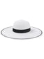 Cappello da sole in rafia a tesa larga Retrò