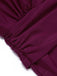 Costume intero scollo a V viola lampone