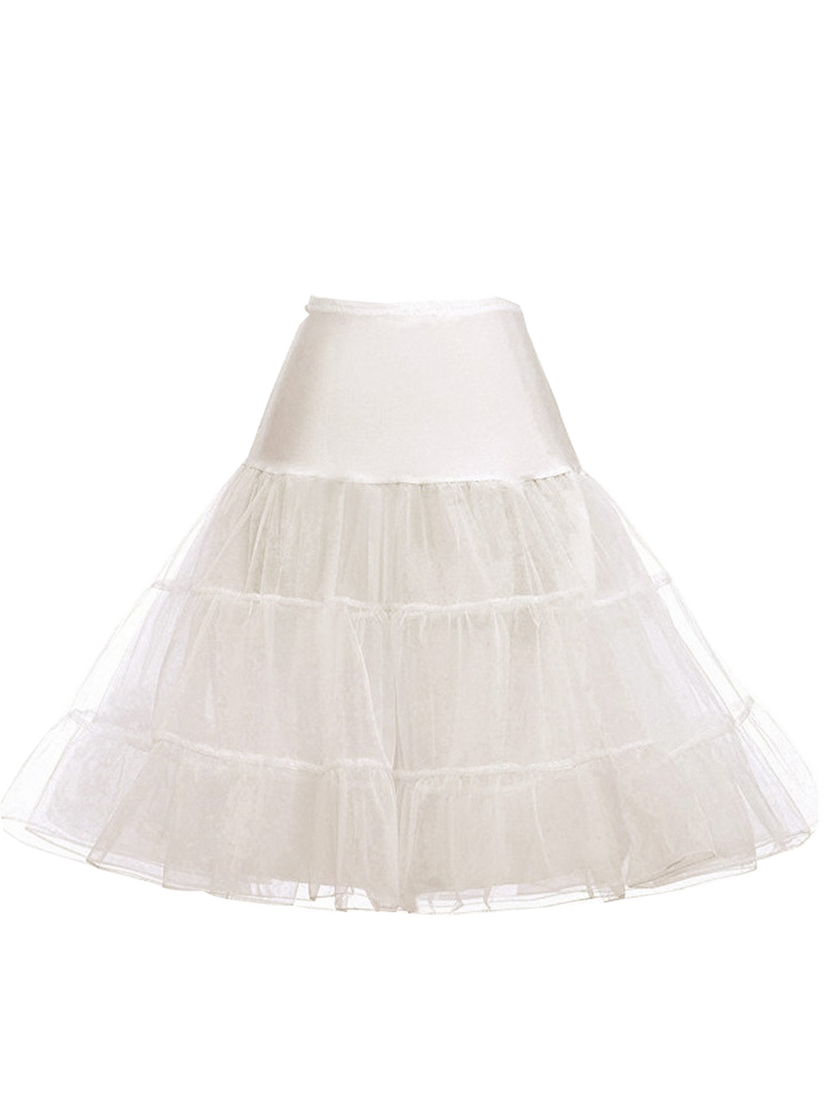 2PCS Biancaneve vestito anni '50 e sottoveste bianca