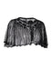 Mantello da flapper con paillettes e perline con scialle anni '20
