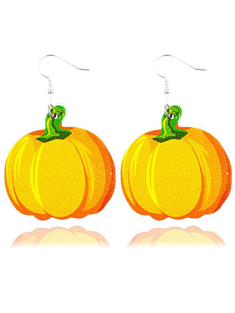 Orecchino di Halloween con zucca retrò