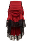 Gonna con volant gotica in pizzo solido di Halloween
